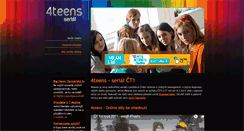 Desktop Screenshot of 4teens-serial.cz